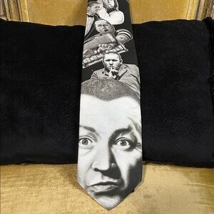 VINTAGE Ralph Marlin Monochrome Graphic Tie